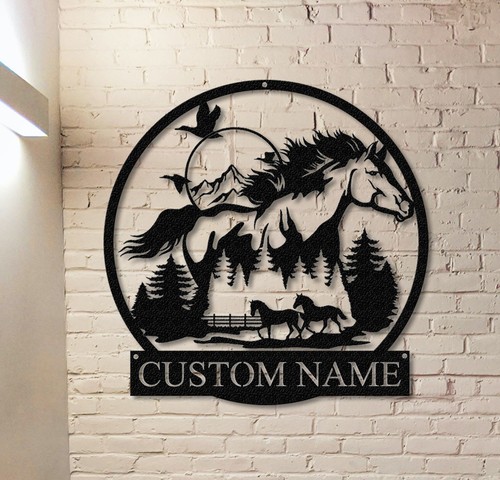 Custom horses metal - custom,