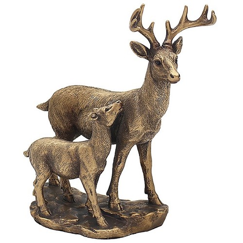 Reflections bronzed deer - reflections, and