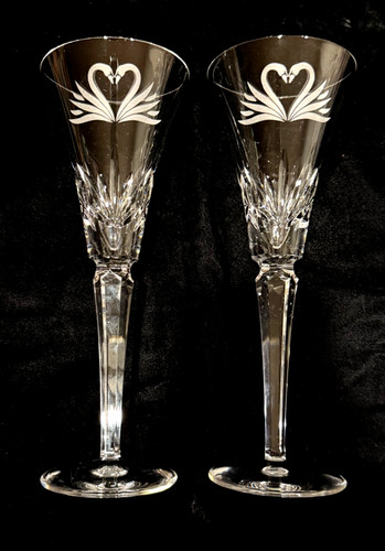 Pair waterford crystal - of,