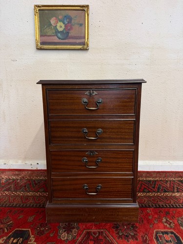 Mahogany leather topped two - leather,