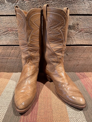 Vtg foley men s - tan, eel