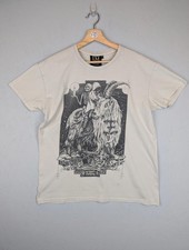 La Mort Goat Rider Men's Medium T-Shirt Beige Death Goth Satan Metal 
