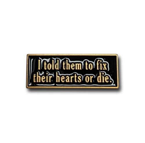 Twin peaks enamel - enamel, pin