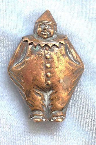 Rare antique brass clown - *rare,