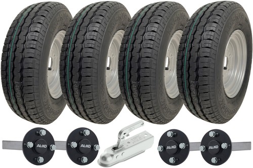 145r10 twin axle trailer kit - axle,