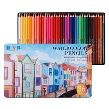 36 Colors Professional Watercolor Pencil Set Colored Drawing Pencils In Tin Box