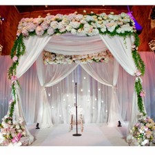 Adjustable Wedding Canopy Drape/Chuppah/Arbor Drape/Wedding Arch Backdrop Stand