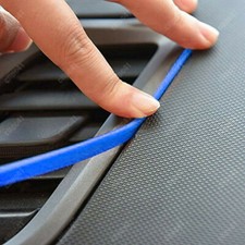 5m Car Interior Decor Blue Point Edge Gap Door Panel Molding Line Accessories -