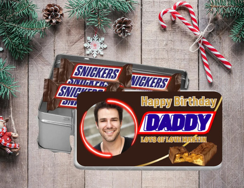 Personalised tin filled with - tin,