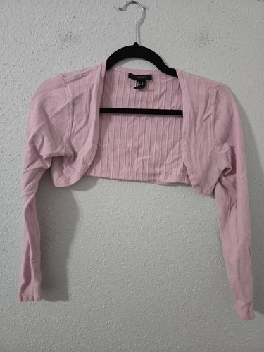 Forever pink ribbed bolero - 21,