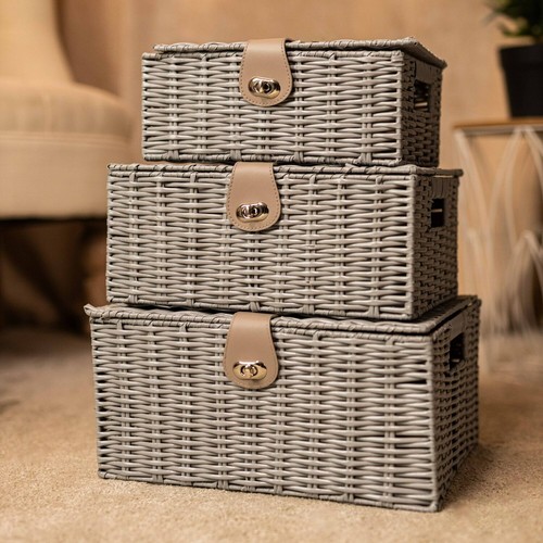 3pc storage basket set - set, pe