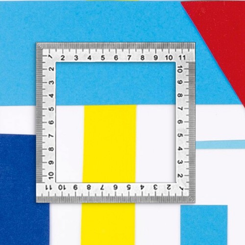 Square ruler measuring tool - ruler,,