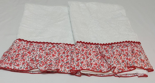 Pair white guest - white, towels