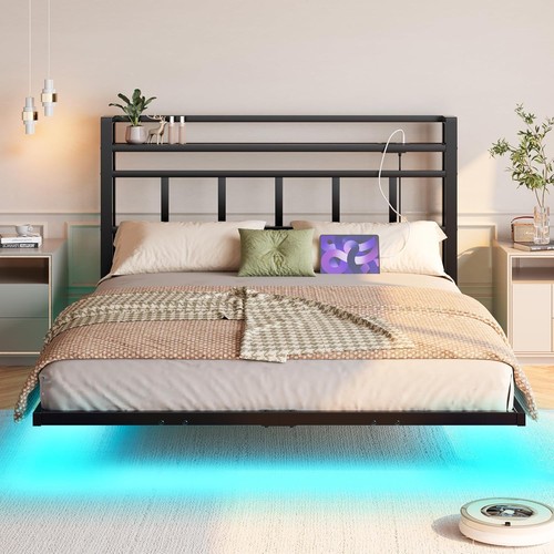 Floating bed frame king size - floating,