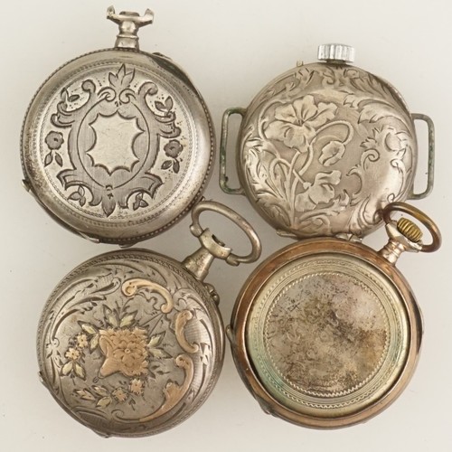 Silver pocket watch no - 4x,