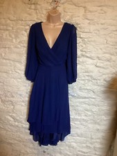 BNWOT Navy Long Sleeve  Bridesmaid Party Prom Dress size 14