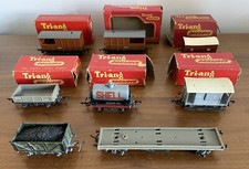 Bundle of Tri-ang Railways Wagons & Brake Vans, OO: Most For Parts etc