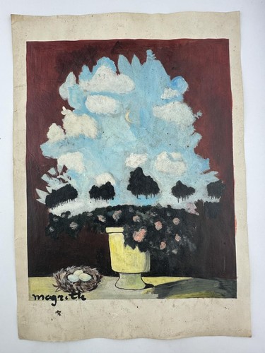 Rene magritte coa art painting - magritte,