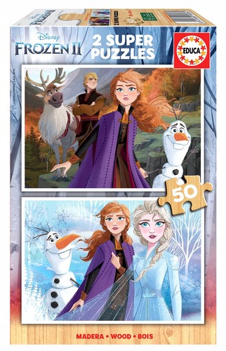 Educa frozen wooden - wooden, jigsaw