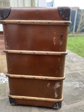 Leather Steamer Trunk Vintage