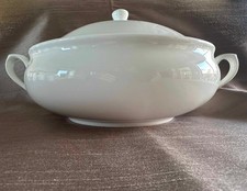 White fine bone china  covered