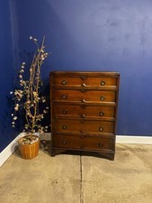Vintage oak tallboy chest - vintage,