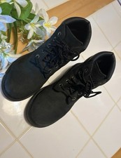 Kids Timberland Black Leather