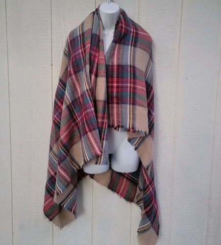 Zara accessories large plaid