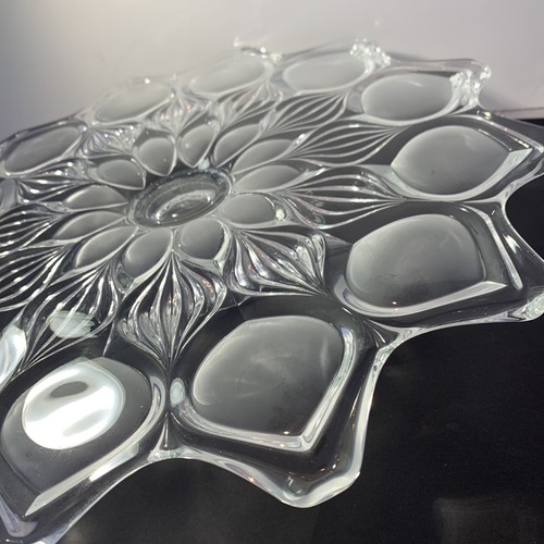 Glass pedestal cake stand - glass,