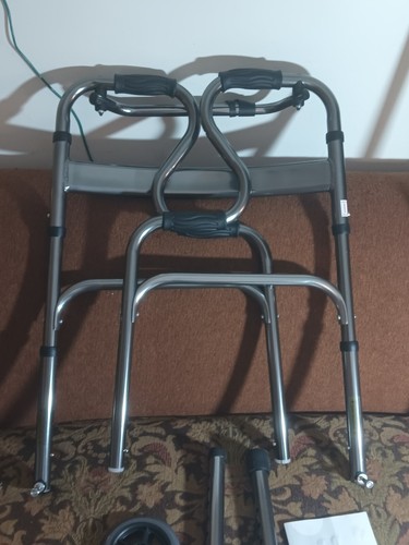 Metal folding walker - 1,