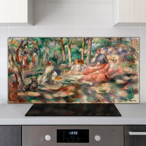 Glass decor cooker splashback - decor,