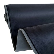 Black 5mm foam - backed, suede