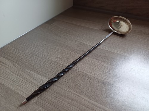 Antique georgian silver ladle - georgian,