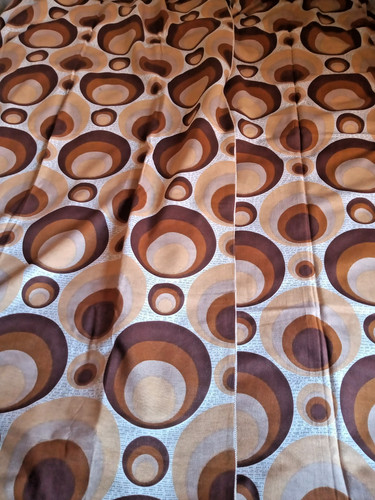 Vintage 1970s curtains - pair, op