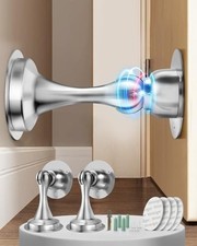 Magnetic Door Stop Holder Stainless Steel Wall/Floor Mount Skirting Stopper UK