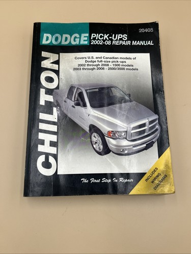Chilton 2003 dodge pick - 2003-08, pick-ups