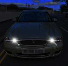 For X-Type 2001 - 2009 Xenon White 8-SMD LED Sidelight 2 Pcs Bulbs Error Free