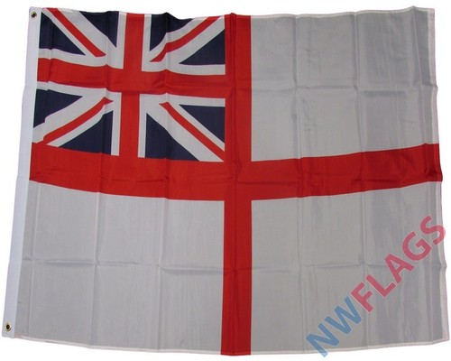 White ensign flag 3x2 - white,