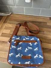 Blue And White Horse Patterned