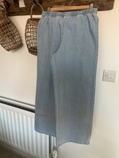 Zara Flery Denim Trousers Size