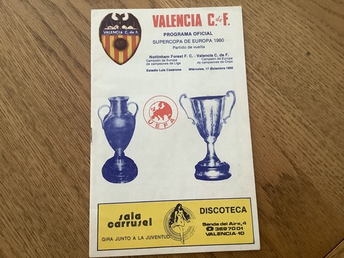Uefa super cup 1980 valencia - cup,