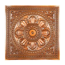 Faux tin ceiling tiles archaic copper color decor wall panels PL17 10pcs/lot