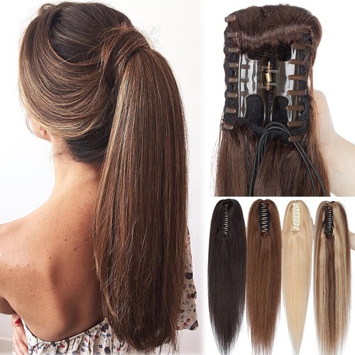 Extra thick real claw ponytail - real,