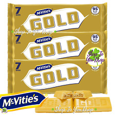 21 MCVITIES GOLD CHOCOLATE BARS 3 x 7 PACK 18.3g Biscuit | 95 Calories/Bar