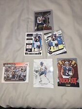 6x DJ moore cards / Chicago Bears / Rock out / Select die cut / Celebration