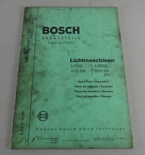 Parts Catalog Bosch Alternators LJ/GQ.. LJ/GQL from 09/1967