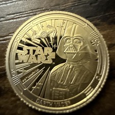 1/20 oz Pure Gold 24K Darth Vader Star Wars 2025 | $10 Solomon