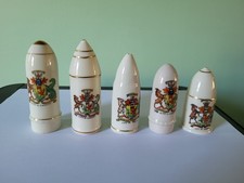 FIVE CRESTED CHINA WW1