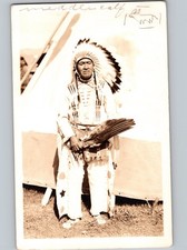 RARE SIGNED c1920 Chief Middle