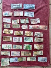 Old Vintage Foreign Countries Assorted Currency Bank Money Notes Bundle Job Lot